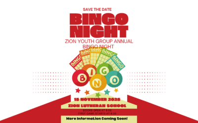 Get Ready for Our Annual Zion Youth Group Bingo Night