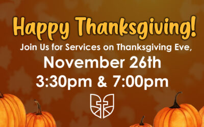 Join Us for Our Thanksgiving Services