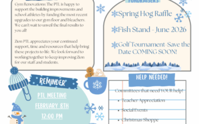 Exciting News from Zion Lutheran School PTL