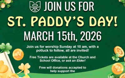 St.Paddy’s Day Worship Service and Potluck