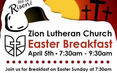 Join us for Easter Breakfast, April 5th