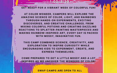 Dive into Four Days of Colorful Creations at Color Wonder Camp