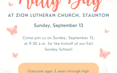 Celebrate Rally Day with Us at Zion Lutheran Church